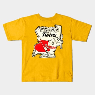 Defunct Winston Salem Polar Twins Hockey Team Kids T-Shirt